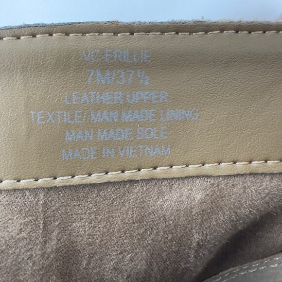 Vince Camuto Erillie Buckle Block Heel Bootie Ankle Boot in Wild Mushroom W-7 - Picture 7 of 12